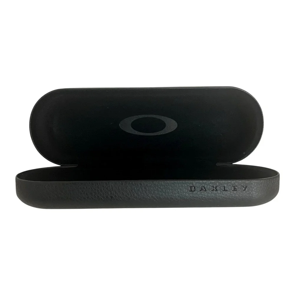 Oakley Hard Clamshell Black Eyeglasses Faux Leather Black Case 6